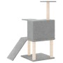 Rascador para gatos con postes de sisal gris claro 109 cm de vidaXL, Mobiliario para gatos - Ref: Foro24-171670, Precio: 36,1...