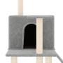 Rascador para gatos con postes de sisal gris claro 109 cm de vidaXL, Mobiliario para gatos - Ref: Foro24-171670, Precio: 36,1...