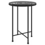 Mesa de comedor de vidrio templado y acero negro 55 cm de vidaXL, Mesas de jardín - Ref: Foro24-319435, Precio: 49,09 €, Desc...