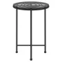 Mesa de comedor de vidrio templado y acero negro 55 cm de vidaXL, Mesas de jardín - Ref: Foro24-319435, Precio: 49,09 €, Desc...