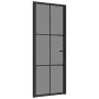 Innentür EGS-Glas und schwarzes Aluminium 83x201,5 cm von vidaXL, Türen für zu Hause - Ref: Foro24-350565, Preis: 243,72 €, R...
