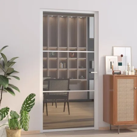 Puerta interior vidrio EGS y aluminio blanco 102,5x201,5 cm by vidaXL, Doors for the home - Ref: Foro24-350587, Price: 182,41...