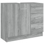 Armario para lavabo madera contrachapada gris Sonoma 63x30x54cm de vidaXL, Muebles de baño - Ref: Foro24-815631, Precio: 73,7...