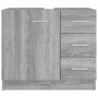 Armario para lavabo madera contrachapada gris Sonoma 63x30x54cm de vidaXL, Muebles de baño - Ref: Foro24-815631, Precio: 73,7...