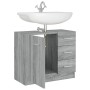 Armario para lavabo madera contrachapada gris Sonoma 63x30x54cm de vidaXL, Muebles de baño - Ref: Foro24-815631, Precio: 73,7...