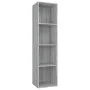 Estantería/mueble de TV contrachapada gris Sonoma 36x30x143 cm de vidaXL, Librerías y estanterías - Ref: Foro24-815247, Preci...