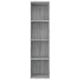 Estantería/mueble de TV contrachapada gris Sonoma 36x30x143 cm de vidaXL, Librerías y estanterías - Ref: Foro24-815247, Preci...