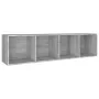 Estantería/mueble de TV contrachapada gris Sonoma 36x30x143 cm de vidaXL, Librerías y estanterías - Ref: Foro24-815247, Preci...