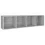 Estantería/mueble de TV contrachapada gris Sonoma 36x30x143 cm de vidaXL, Librerías y estanterías - Ref: Foro24-815247, Preci...