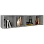 Estantería/mueble de TV contrachapada gris Sonoma 36x30x143 cm de vidaXL, Librerías y estanterías - Ref: Foro24-815247, Preci...