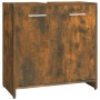 Armario de baño madera contrachapada roble ahumado 60x33x60 cm de vidaXL, Muebles de baño - Ref: Foro24-815525, Precio: 38,51...