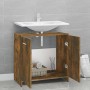 Armario de baño madera contrachapada roble ahumado 60x33x60 cm de vidaXL, Muebles de baño - Ref: Foro24-815525, Precio: 38,51...
