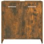Armario de baño madera contrachapada roble ahumado 60x33x60 cm de vidaXL, Muebles de baño - Ref: Foro24-815525, Precio: 38,51...