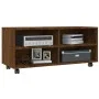 Mueble TV ruedas madera contrachapada roble marrón 90x35x35 cm de vidaXL, Muebles TV - Ref: Foro24-815260, Precio: 61,43 €, D...