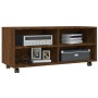 Mueble TV ruedas madera contrachapada roble marrón 90x35x35 cm de vidaXL, Muebles TV - Ref: Foro24-815260, Precio: 62,38 €, D...