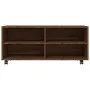 Mueble TV ruedas madera contrachapada roble marrón 90x35x35 cm de vidaXL, Muebles TV - Ref: Foro24-815260, Precio: 61,43 €, D...