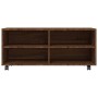 Mueble TV ruedas madera contrachapada roble marrón 90x35x35 cm de vidaXL, Muebles TV - Ref: Foro24-815260, Precio: 62,38 €, D...