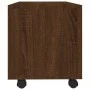 Mueble TV ruedas madera contrachapada roble marrón 90x35x35 cm de vidaXL, Muebles TV - Ref: Foro24-815260, Precio: 61,43 €, D...