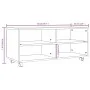 Mueble TV ruedas madera contrachapada roble marrón 90x35x35 cm de vidaXL, Muebles TV - Ref: Foro24-815260, Precio: 61,43 €, D...