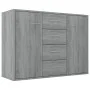 Aparador de madera contrachapada gris Sonoma 88x30x65 cm de vidaXL, Aparadores - Ref: Foro24-815370, Precio: 109,28 €, Descue...