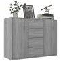Aparador de madera contrachapada gris Sonoma 88x30x65 cm de vidaXL, Aparadores - Ref: Foro24-815370, Precio: 109,28 €, Descue...