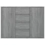 Aparador de madera contrachapada gris Sonoma 88x30x65 cm de vidaXL, Aparadores - Ref: Foro24-815370, Precio: 109,28 €, Descue...
