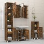 Armario de baño madera contrachapada roble ahumado 30x30x95 cm de vidaXL, Muebles de baño - Ref: Foro24-815606, Precio: 42,91...