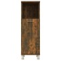 Armario de baño madera contrachapada roble ahumado 30x30x95 cm de vidaXL, Muebles de baño - Ref: Foro24-815606, Precio: 42,91...