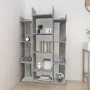 Estantería madera contrachapada gris Sonoma 86x25,5x140 cm de vidaXL, Librerías y estanterías - Ref: Foro24-816003, Precio: 7...