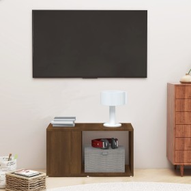 Mueble de TV madera contrachapada marrón roble 60x24x32 cm de vidaXL, Muebles TV - Ref: Foro24-816031, Precio: 24,83 €, Descu...