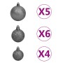 Guirnalda de Navidad con LEDs y juego de bolas PVC verde 10 m de vidaXL, Luces de Navidad - Ref: Foro24-3077920, Precio: 73,6...