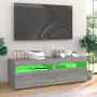 Muebles de TV 2 uds con luces LED gris Sonoma 60x35x40 cm de vidaXL, Muebles TV - Ref: Foro24-815681, Precio: 76,82 €, Descue...