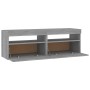 Muebles de TV 2 uds con luces LED gris Sonoma 60x35x40 cm de vidaXL, Muebles TV - Ref: Foro24-815681, Precio: 76,82 €, Descue...
