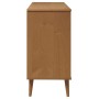 Mesita de noche MOLDE madera maciza de pino marrón 113x40x80 cm de vidaXL, Cajoneras - Ref: Foro24-350507, Precio: 203,41 €, ...