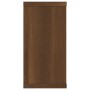 Estante cúbico de pared 4 uds madera roble marrón 100x15x30cm de vidaXL, Estantes y estanterías - Ref: Foro24-815913, Precio:...