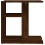 Mesa auxiliar de madera contrachapada marrón roble 50x30x50 cm de vidaXL, Mesas auxiliares - Ref: Foro24-815851, Precio: 33,3...