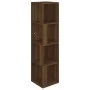 Mueble esquina madera contrachapada marrón roble 33x33x132 cm de vidaXL, Taquillas y armarios de almacenamiento - Ref: Foro24...