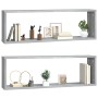 Estante cúbico de pared 2 uds madera gris Sonoma 80x15x26,5cm de vidaXL, Estantes y estanterías - Ref: Foro24-815918, Precio:...