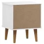 Nachttisch aus massiver Kiefer in Weiß, Form, 40x35x48 cm. von vidaXL, Nachttische - Ref: Foro24-350496, Preis: 78,99 €, Raba...