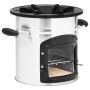 Cocina leña camping acero inoxidable plateado 45,5x33x25,5 cm de vidaXL, Chimeneas - Ref: Foro24-319440, Precio: 91,54 €, Des...