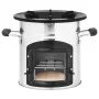 Cocina leña camping acero inoxidable plateado 45,5x33x25,5 cm de vidaXL, Chimeneas - Ref: Foro24-319440, Precio: 90,15 €, Des...