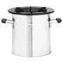 Cocina leña camping acero inoxidable plateado 45,5x33x25,5 cm de vidaXL, Chimeneas - Ref: Foro24-319440, Precio: 90,15 €, Des...