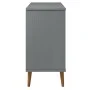 Aparador MOLDE madera maciza de pino gris 90x40x80 cm de vidaXL, Aparadores - Ref: Foro24-350548, Precio: 166,27 €, Descuento: %
