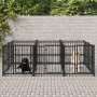 Perrera de exterior de acero 5,63 m² de vidaXL, Casetas y cercados para perros - Ref: Foro24-3124580, Precio: 566,17 €, Descu...