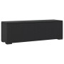 Banco otomana con cojín ratán sintético negro 110x30x40 cm de vidaXL, Bancos de jardín - Ref: Foro24-319396, Precio: 110,15 €...
