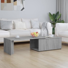 Mesa de centro de madera contrachapada gris Sonoma 150x50x35 cm de vidaXL, Mesas de centro - Ref: Foro24-815469, Precio: 83,9...
