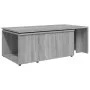 Mesa de centro de madera contrachapada gris Sonoma 150x50x35 cm de vidaXL, Mesas de centro - Ref: Foro24-815469, Precio: 81,5...