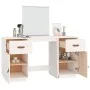 Tocador con espejo madera maciza de pino blanco de vidaXL, Tocadores para dormitorios - Ref: Foro24-3107835, Precio: 241,31 €...