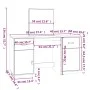Schminktisch mit Spiegel aus massivem weißem Kiefernholz von vidaXL, Schlafzimmerkommoden - Ref: Foro24-3107835, Preis: 241,3...