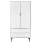 Armario MOLDE madera maciza de pino blanco 90x55x175 cm de vidaXL, Armarios roperos - Ref: Foro24-350523, Precio: 326,02 €, D...